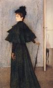 Fernand Khnopff Portrait of Mrs Botte Spain oil painting artist